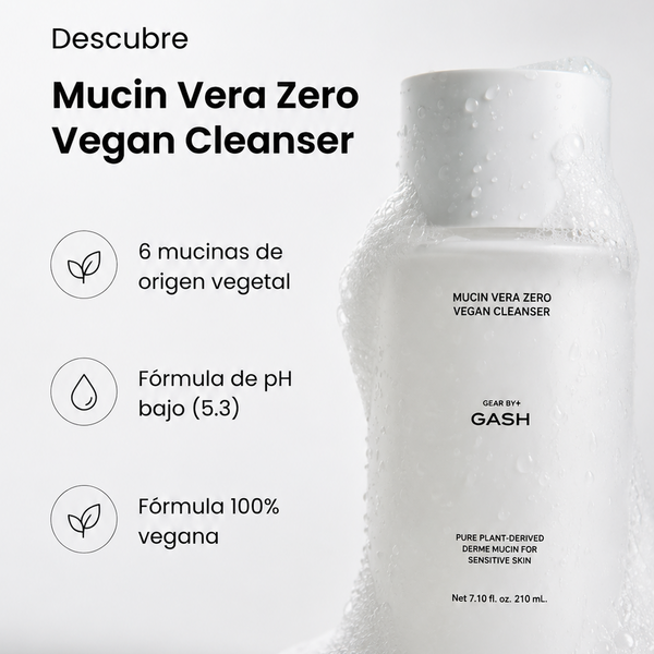 Limpiador Facial de Mucina Vegetal - EXFOLIANTE & HIDRATANTE (Vegano) - 210 ml